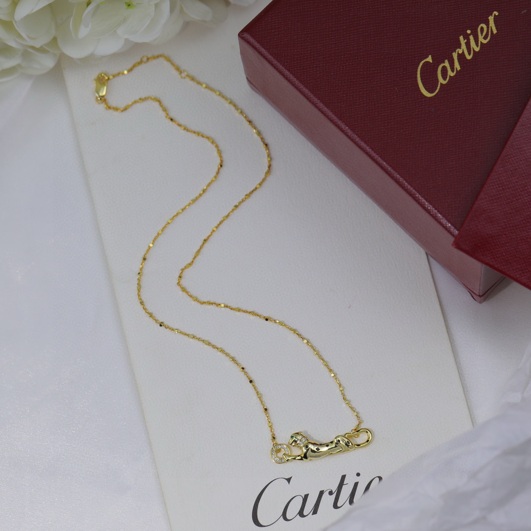 品質と絶妙カルティエジュエリーネックレスコピーパンサー ゴールド 447910最高級