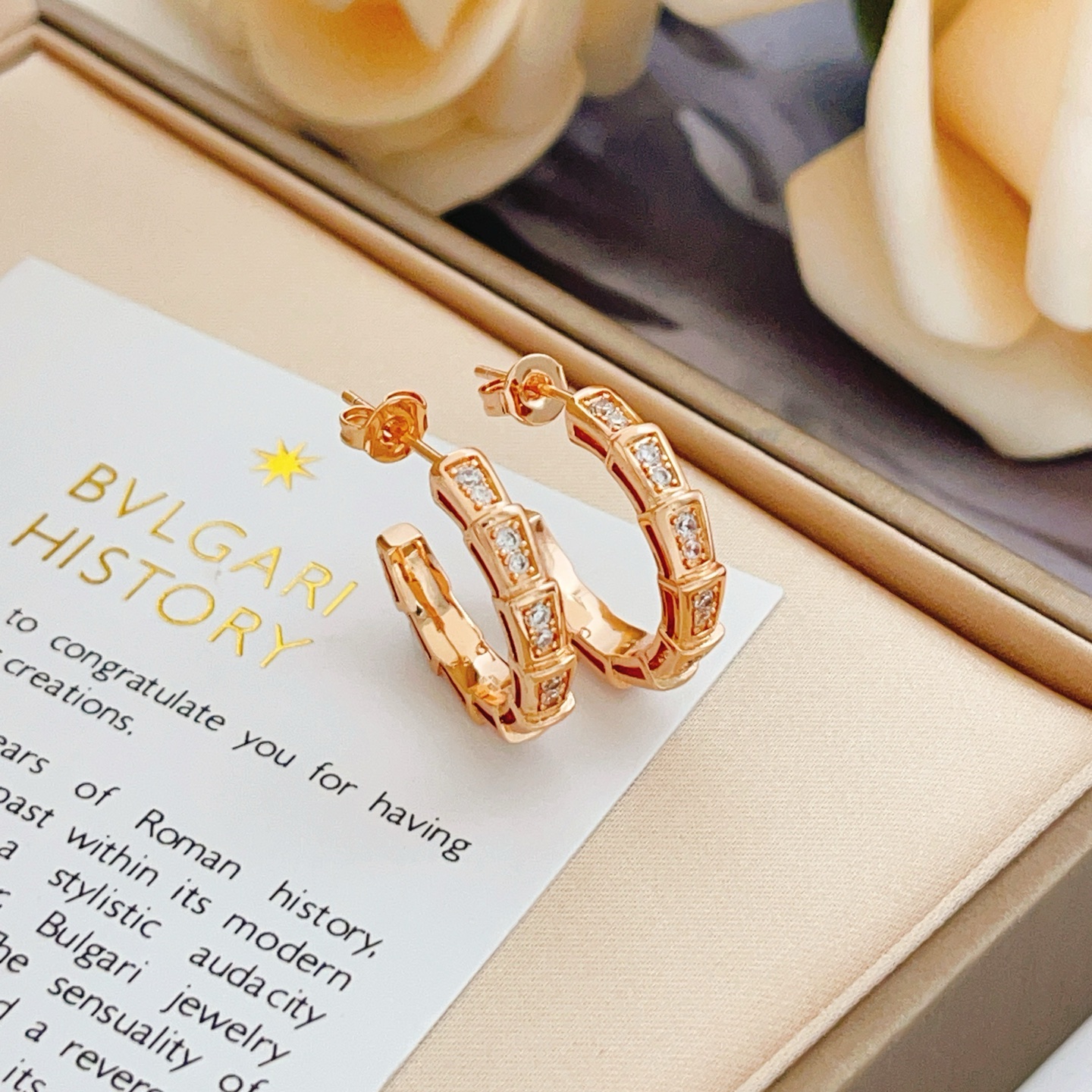 ブルガリ最新コピージュエリー満天の星ピアス 454658高貴な気質