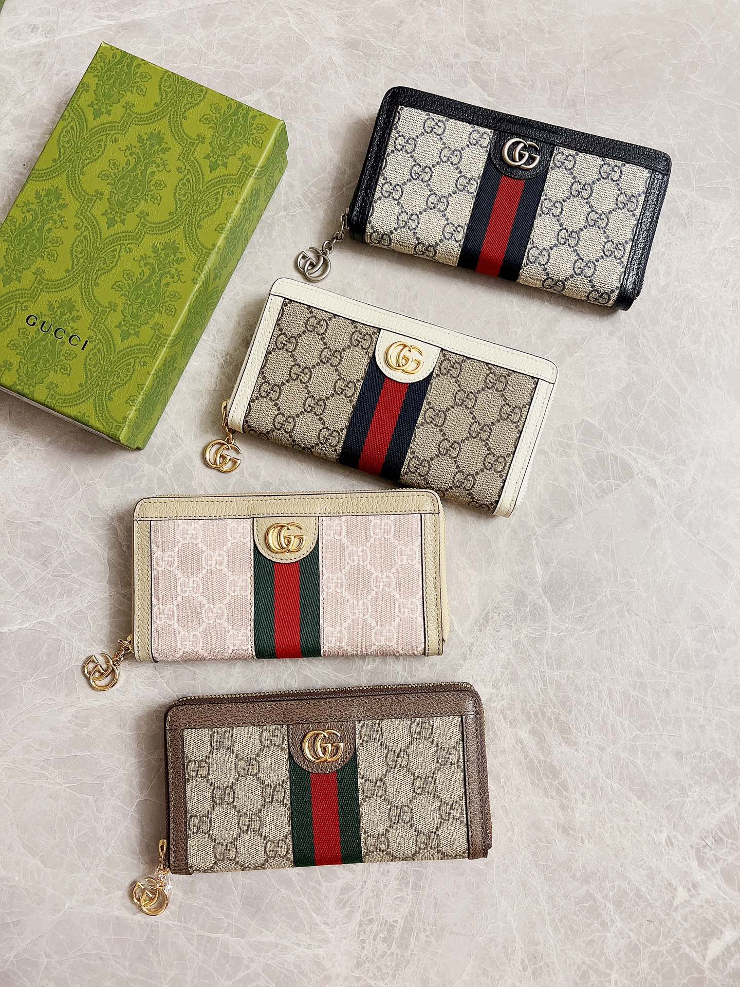 業界最高品質に挑戦!グッチオフィディアシリーズファスナー付き長財布 523154-1N級品