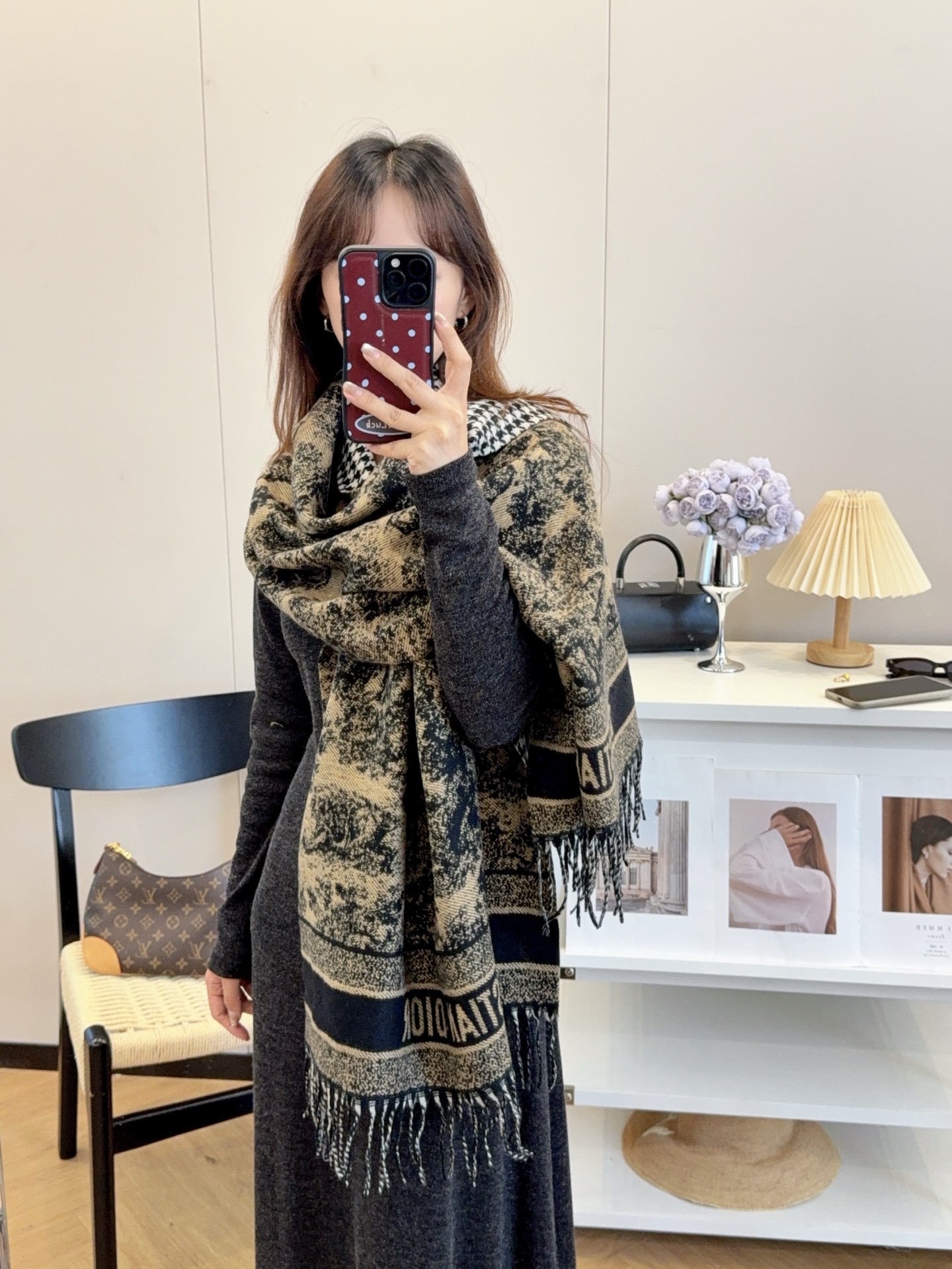 弊社は新着2025年秋冬 ユニセックス 高級カシミヤニットスーパーコピーマフラー 547811-1激安送料無料