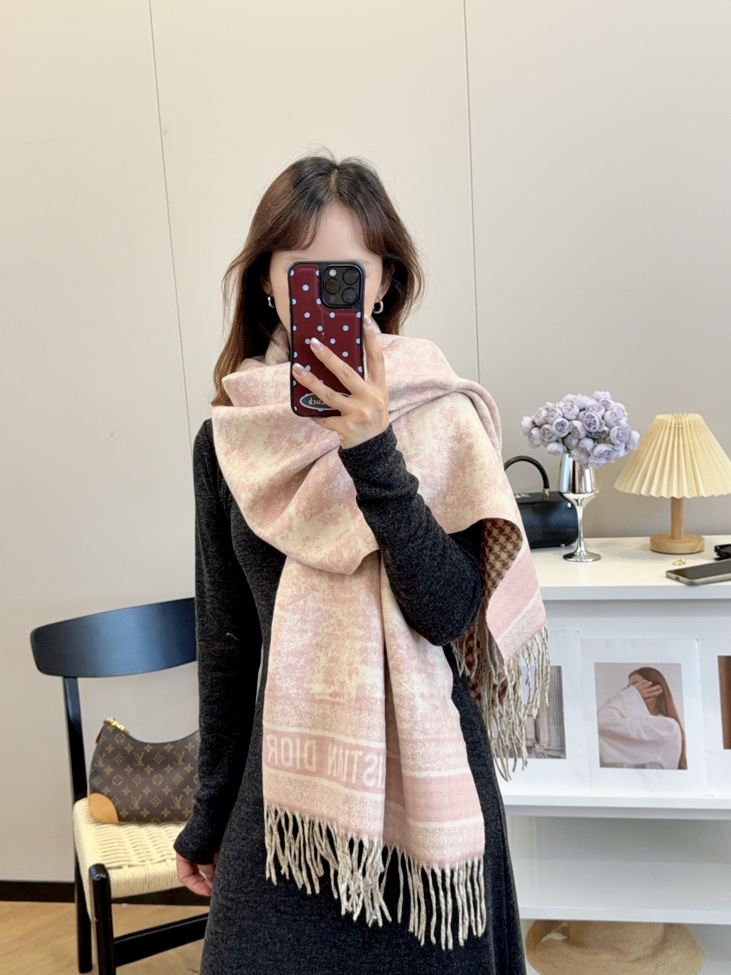 弊社は新着2025年秋冬 ユニセックス 高級カシミヤニットスーパーコピーマフラー 547811-1最高級