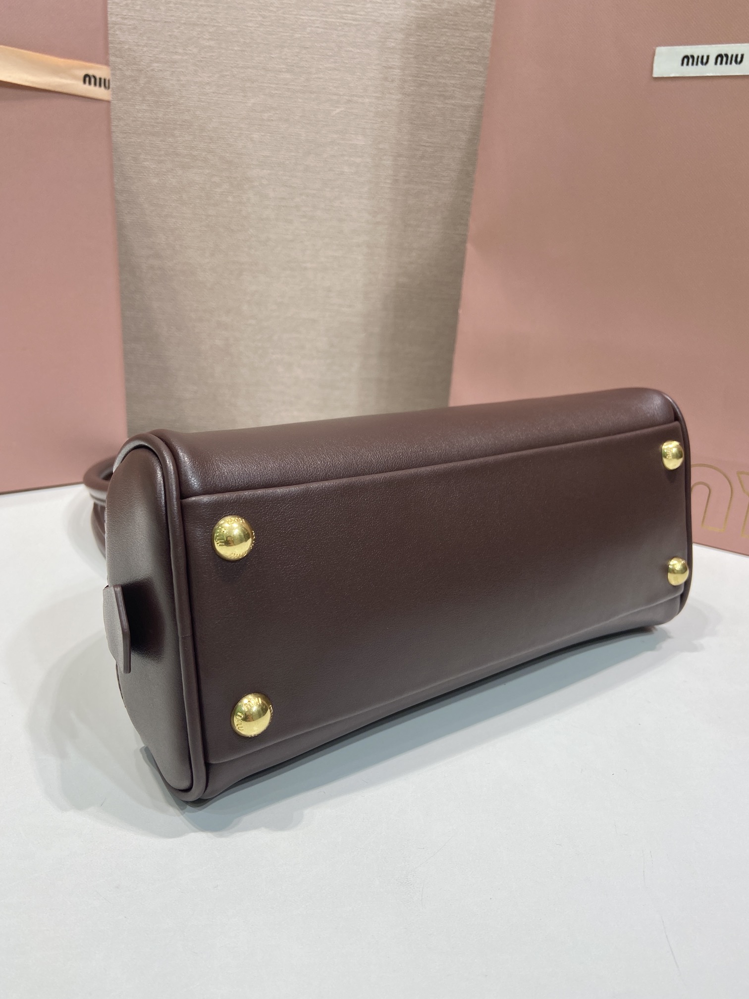 高度な可愛いミュウミュウコピーバッグボウリングスモール上品 5BB192-1人気