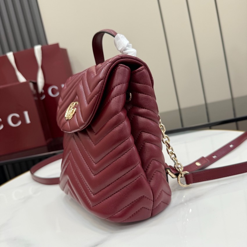 人気色彩豊富グッチバックパックワインレッド系 ミニバッグ 売れ筋 855921人気