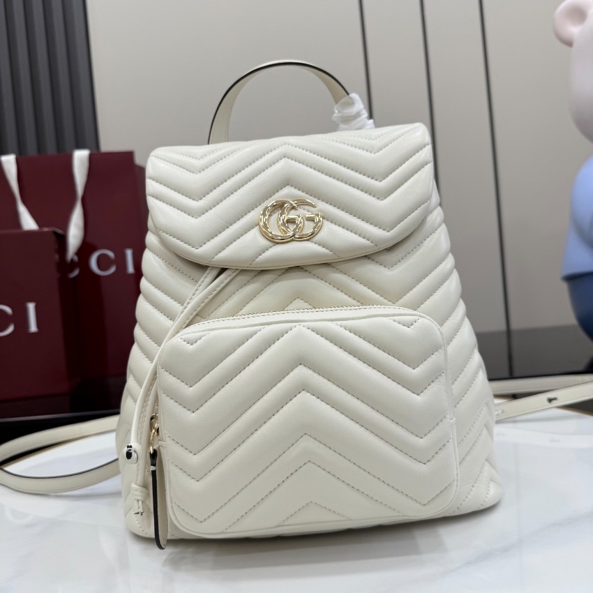 新作グッチコピーバックパックグレー系精緻なミニバッグ  861878通販