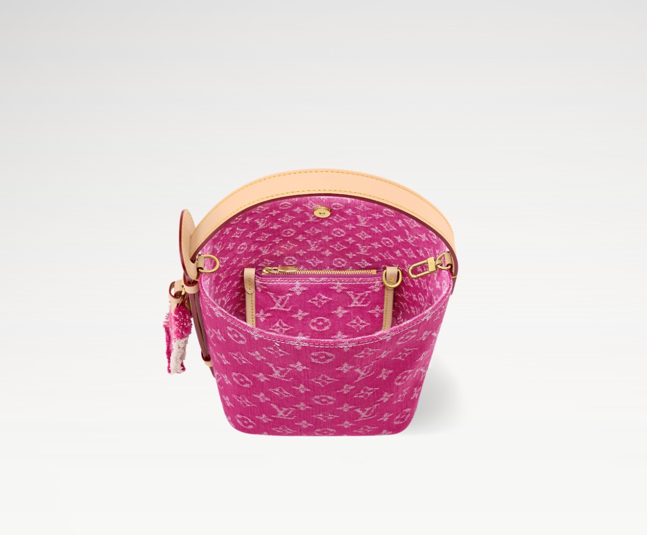 2026最高級完全再現ルイ・ヴィトン女性魅力のローズレッド バケットバッグ M27626高い品質