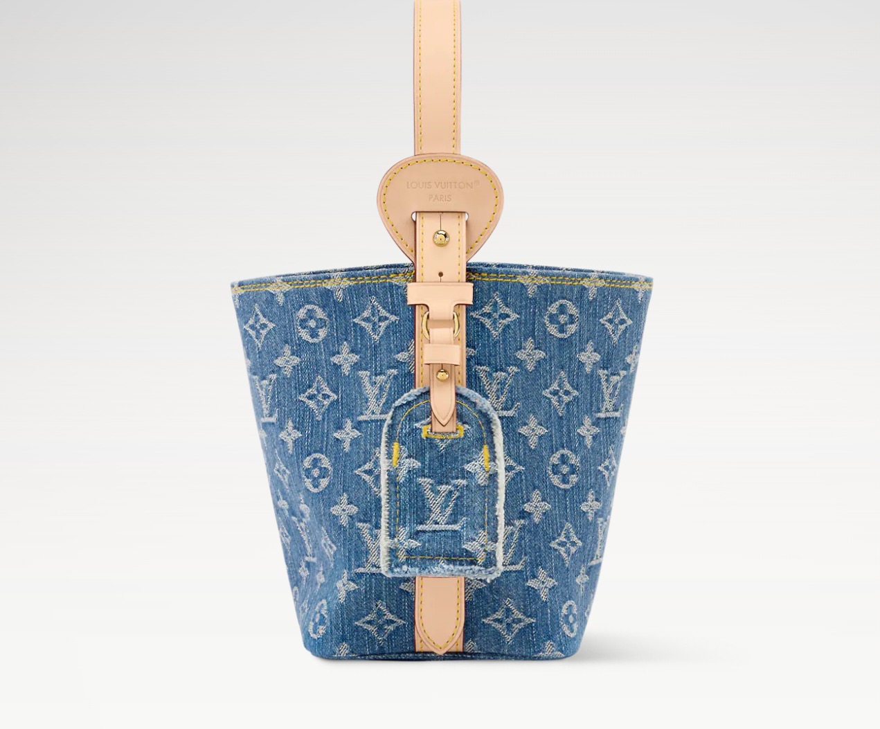 ブランド認知度で有名ですルイ・ヴィトンハンドバッグ偽物ブルーデニム バケットバッグ M28107N級品