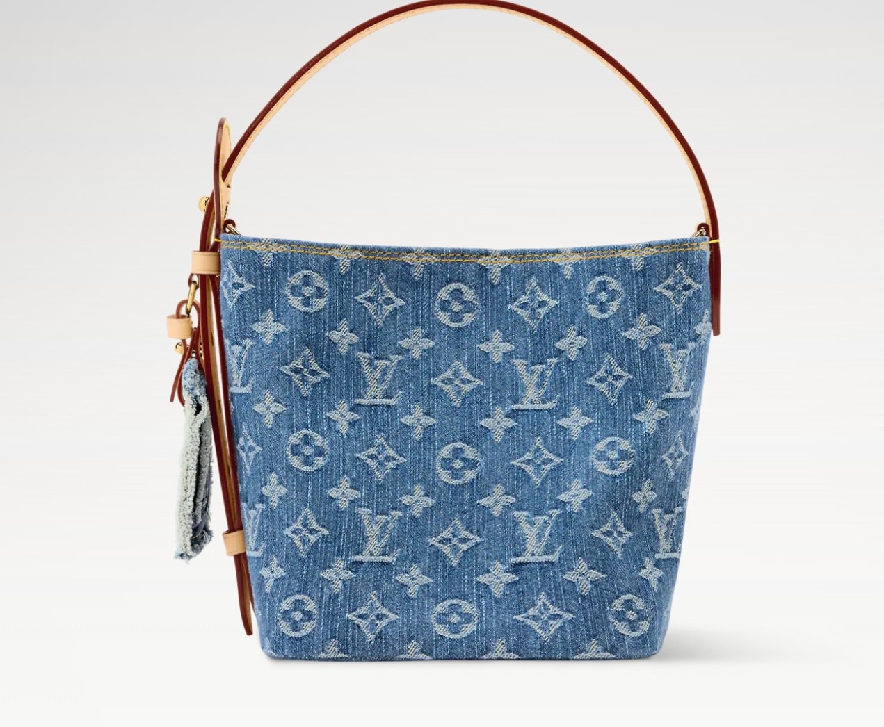ブランド認知度で有名ですルイ・ヴィトンハンドバッグ偽物ブルーデニム バケットバッグ M28107