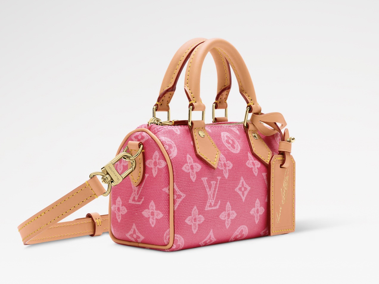 ルイ・ヴィトン色彩豊富新作限定のナノ・スピーディ ピンクバッグ M28322通販