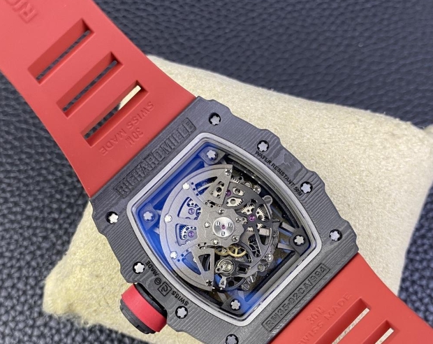 T+工場 リシャールミル独特の気質コピー時計NTPTカーボン ブラック/レッド RM35-03人気