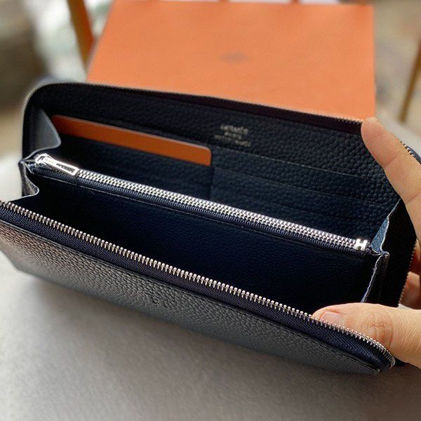エルメス アザップエプソン シルバー金具he19077 クラシックロング スーパーコピー人気