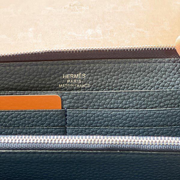 エルメス アザップエプソン シルバー金具he19077 クラシックロング スーパーコピー最高級
