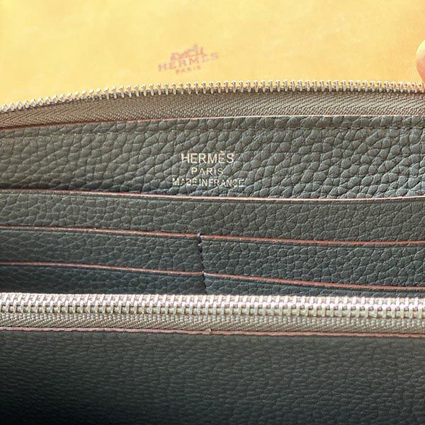 エルメス アザップエプソン シルバー金具最高級クラシックロング he19080最高級