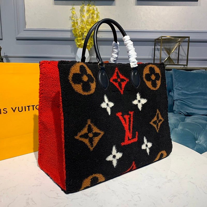 LV オンザゴー GM 偽物 テディスペシャル限定品ノワール M55421【即発】 ​品質保証
