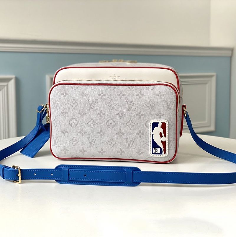 [送料無料]ルイヴィトン x NBA コラボ NIL メッセンジャー  ショルダーバッグコピー★ホワイトモノグラム M85141