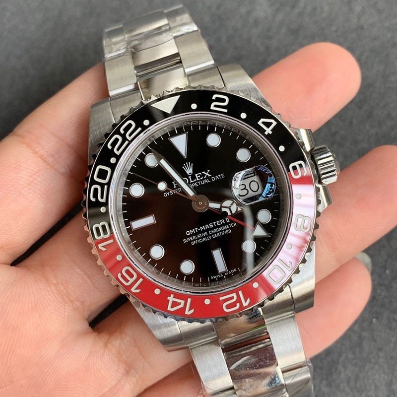 新作ロレックス GMTマスター2 偽物 腕時計 自動巻き メンズ ブラック 40mm 116710BLNR通販