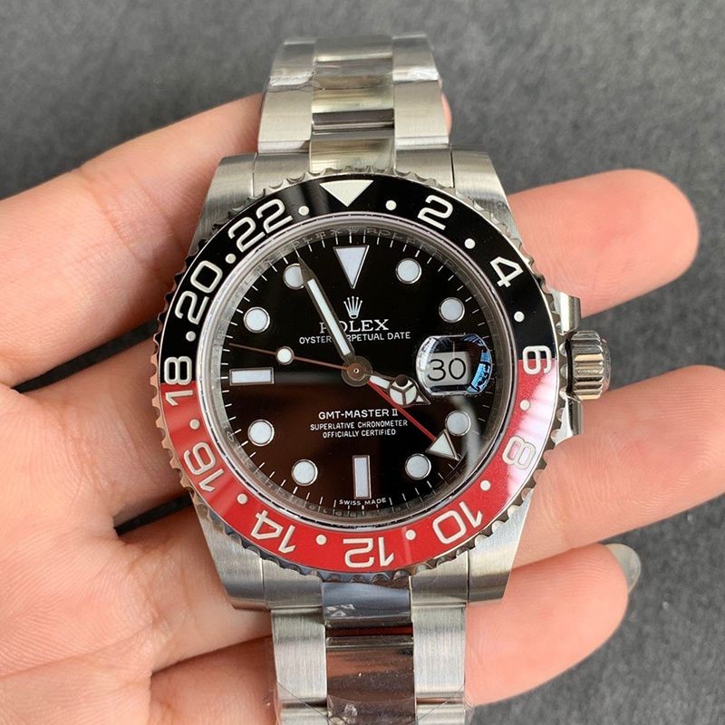 新作ロレックス GMTマスター2 偽物 腕時計 自動巻き メンズ ブラック 40mm 116710BLNR