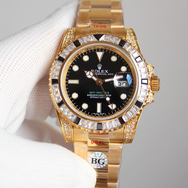 新作 Rolex ロレックス時計スーパーコピー GMTマスター2 自動巻き メンズ ブラック 116758SANR通販