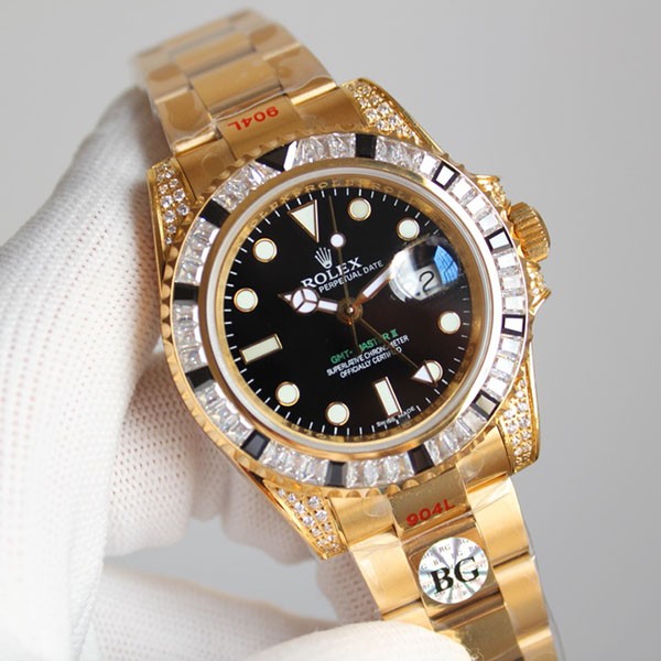 新作 Rolex ロレックス時計スーパーコピー GMTマスター2 自動巻き メンズ ブラック 116758SANR