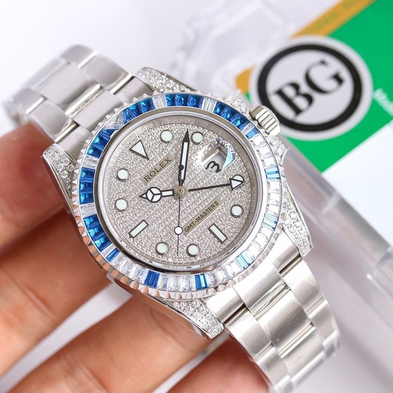 新作ロレックス 偽物 腕時計 GMTマスター2 スーパーコピー自動巻き ホワイトゴールド メンズ/シルバー 116759SA通販