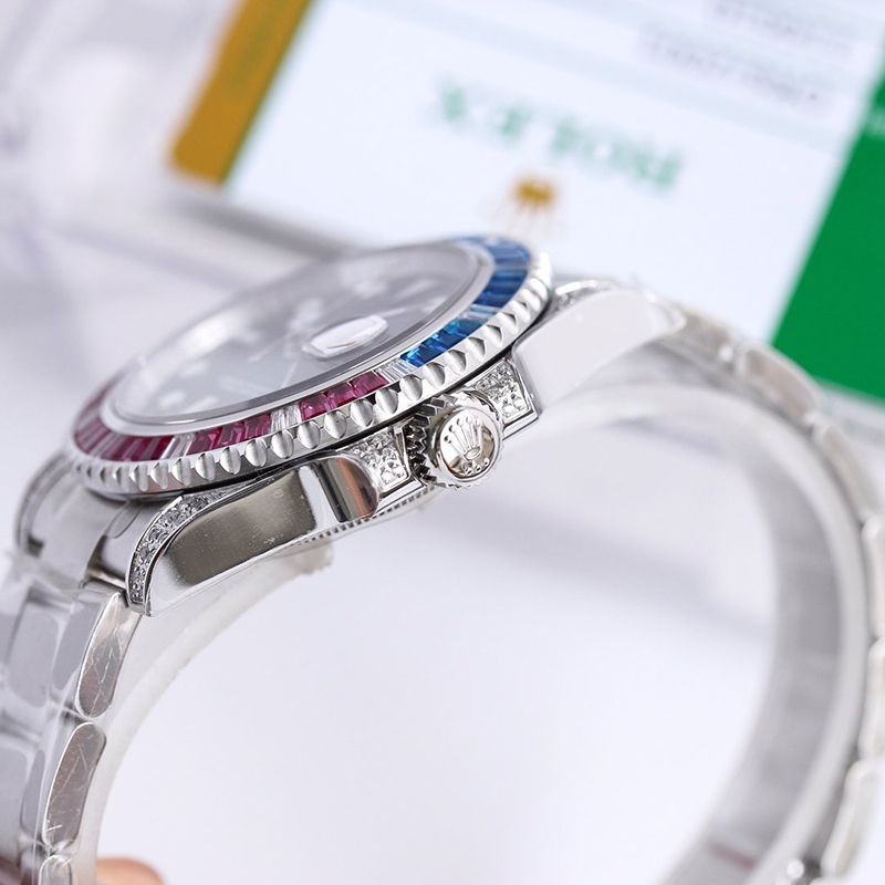 新作ロレックス 偽物 腕時計★GMTマスター2 自動巻き ホワイトゴールド メンズ ブラック 116759SARU2人気