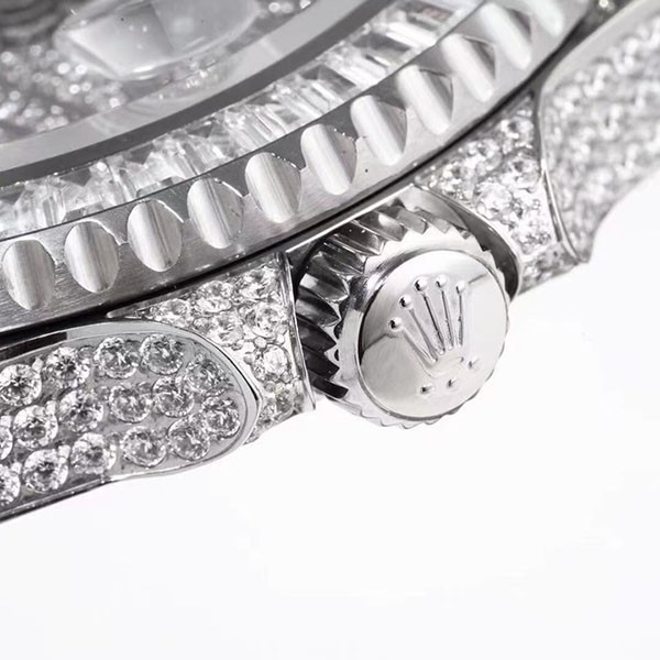 新作 Rolex ロレックス GMTマスター2 コピー  時計 自動巻き メンズ シルバー 116769TBR最高級