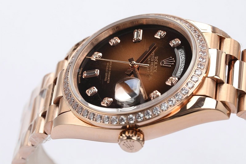 ROLEX ロレックス スーパーコピー 時計 デイデイト チョコレート 36mm ror51433高い品質