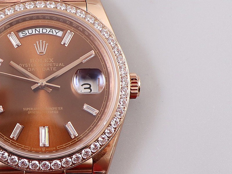 ロレックス ROLEX デイデイト 偽物 時計 40mm チョコレート メンズ 228345RBR高い品質