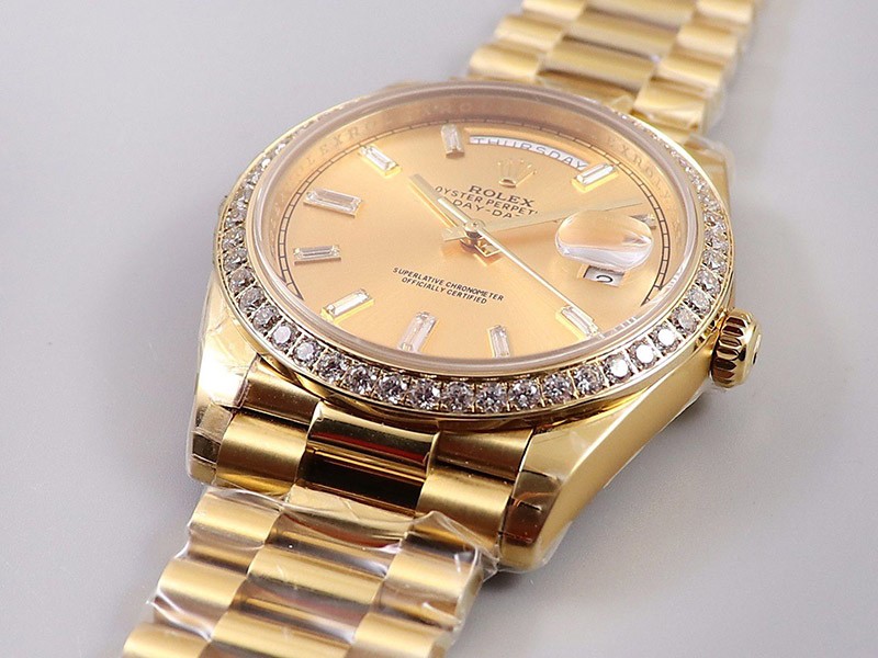 ロレックス  ROLEX スーパーコピー 腕時計 デイデイト 40mm シャンパン メンズ 228348RBR通販
