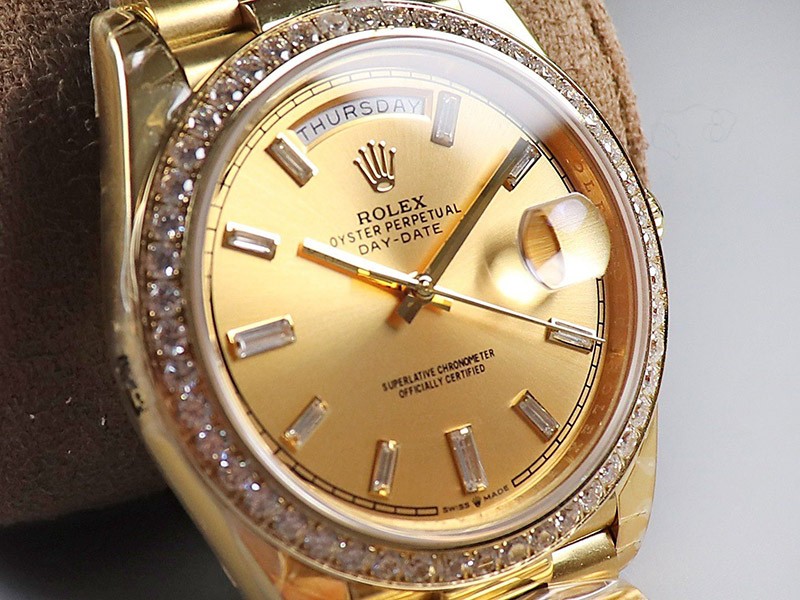 ロレックス  ROLEX スーパーコピー 腕時計 デイデイト 40mm シャンパン メンズ 228348RBR激安送料無料