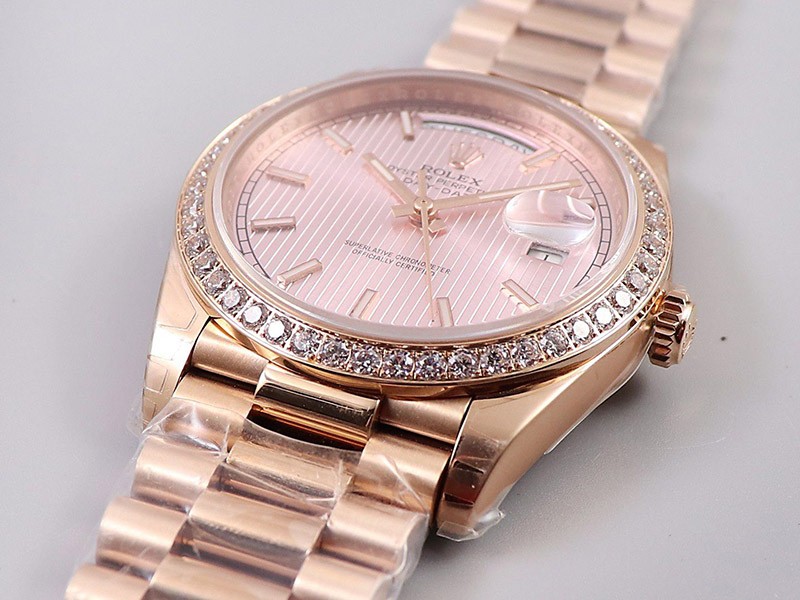 ROLEX ロレックス スーパーコピー 時計 デイデイト 40mm ピンク メンズ roy75824通販