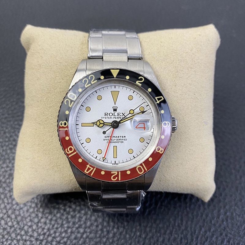 ロレックス  偽物 腕時計★GMTマスター 自動巻き ステンレススチール メンズ ホワイト 2836通販