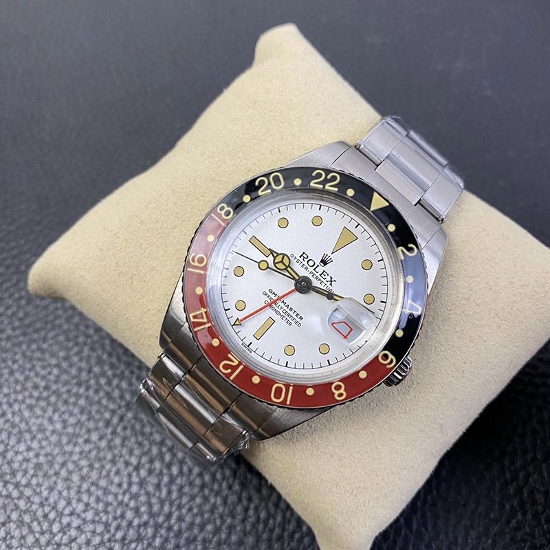 ロレックス  偽物 腕時計★GMTマスター 自動巻き ステンレススチール メンズ ホワイト 2836激安送料無料