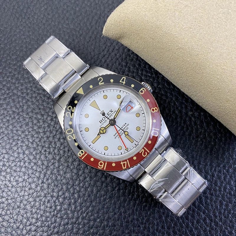 ロレックス  偽物 腕時計★GMTマスター 自動巻き ステンレススチール メンズ ホワイト 2836人気