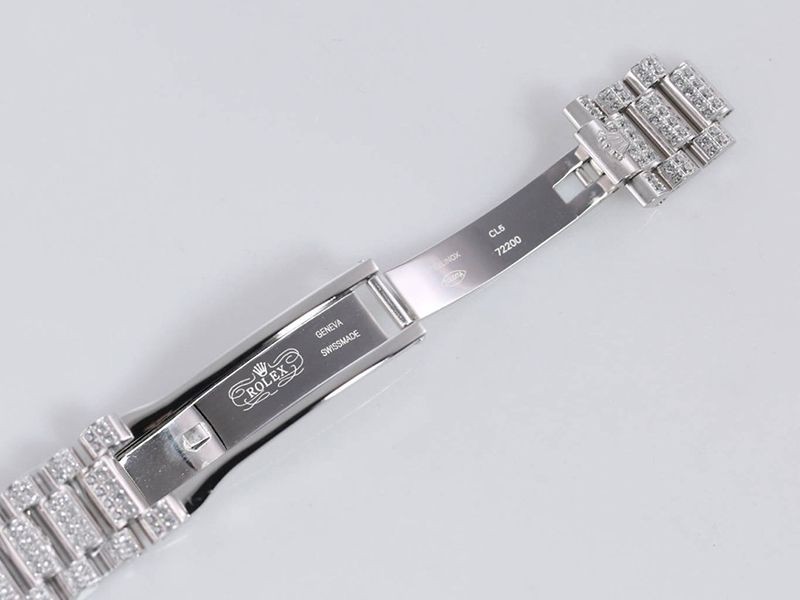 ロレックス ROLEX スーパーコピー 腕時計  39MM メンズ シルバー 全面ダイヤ デイデイト roj10057N級品