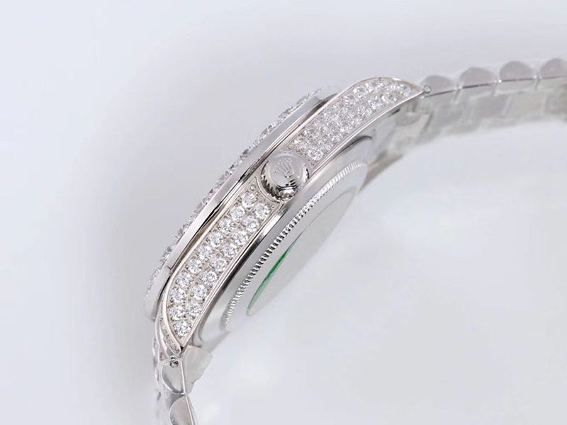 ロレックス ROLEX 時計 スーパーコピー 39MM メンズ ホワイト 全面ダイヤ デイデイト roj31634 限定高い品質