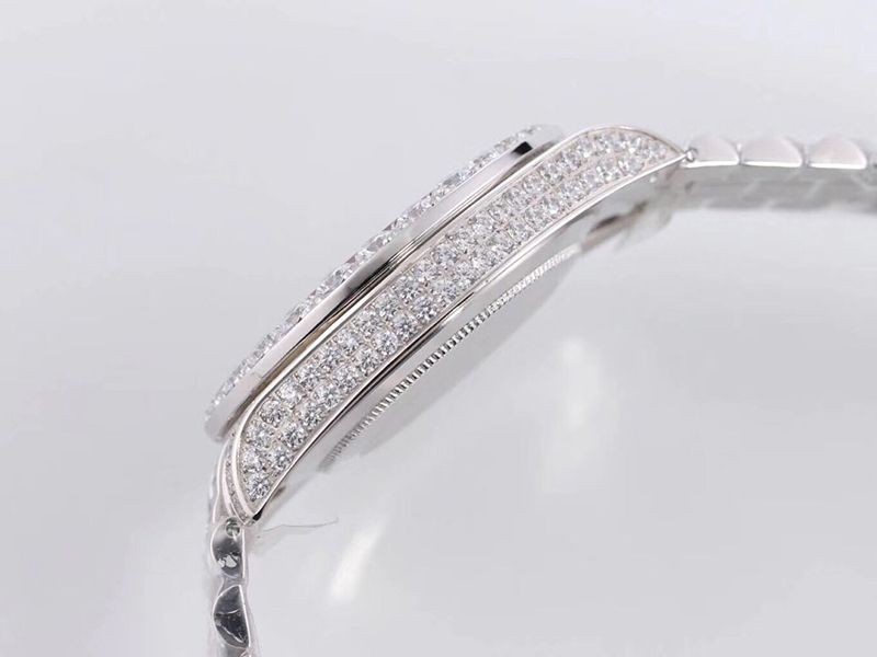 ロレックス ROLEX 時計 スーパーコピー 39MM メンズ ホワイト 全面ダイヤ デイデイト roj31634 限定人気