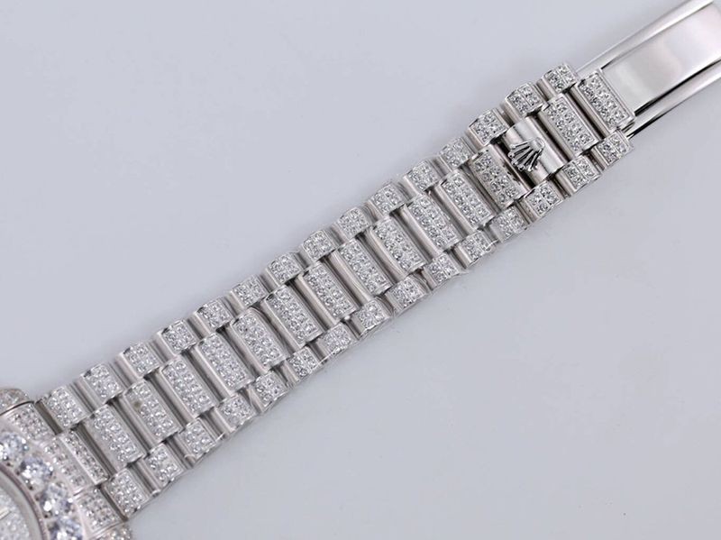 ロレックス ROLEX 時計 スーパーコピー 39MM メンズ ホワイト 全面ダイヤ デイデイト roj31634 限定最高級