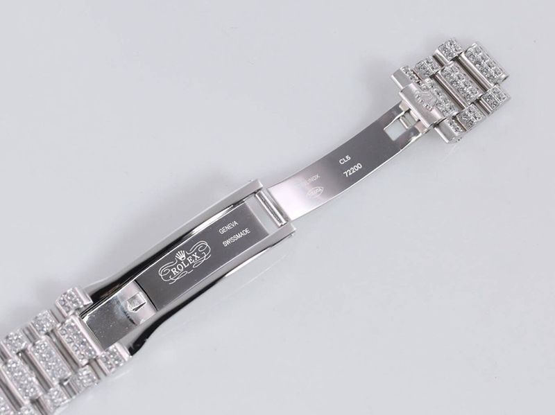 ロレックス ROLEX 時計 スーパーコピー 39MM メンズ ホワイト 全面ダイヤ デイデイト roj31634 限定N級品