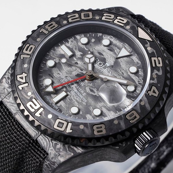 Rolex ロレックス DiW 偽物 カーボン GMTマスター Ⅱ 腕時計
