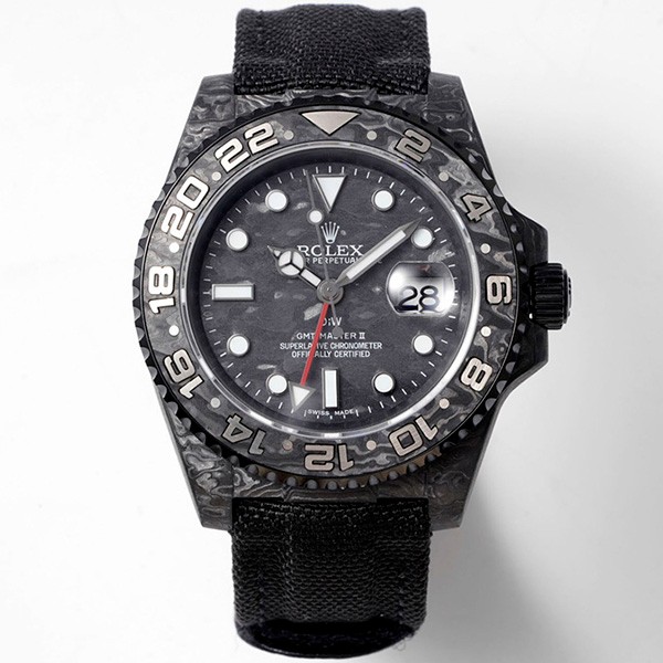 Rolex ロレックス DiW 偽物 カーボン GMTマスター Ⅱ 腕時計