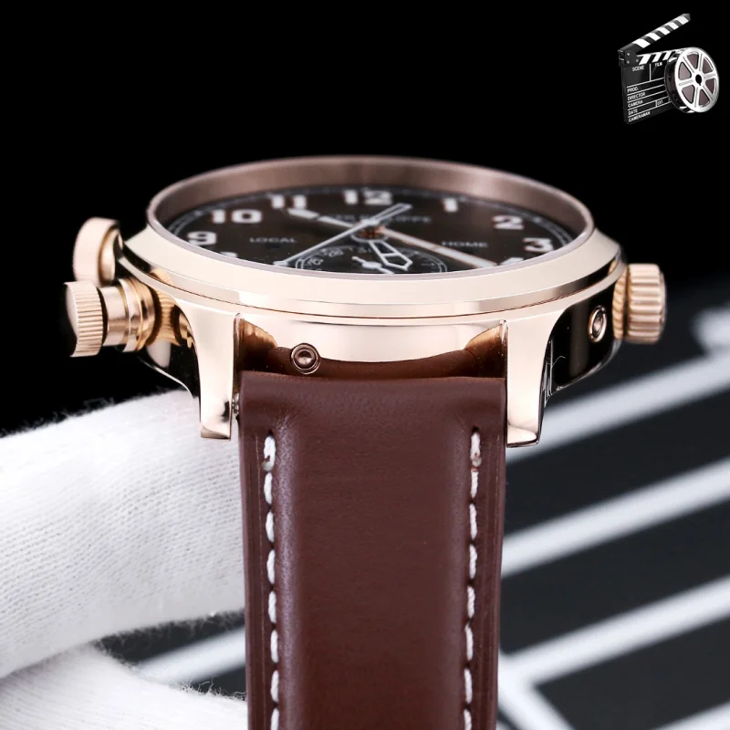 パテックフィリップ PP Patekデュアルタイムゾーン機能ref.5524カラトラバパイロットトラベルタイムウォッチシリーズ