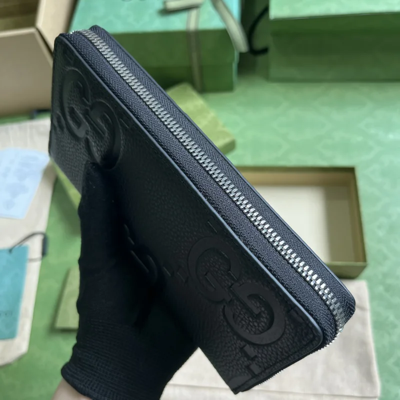 グッチコピー スーパーグレー偽物 ジップアラウンドウォレット739484-2