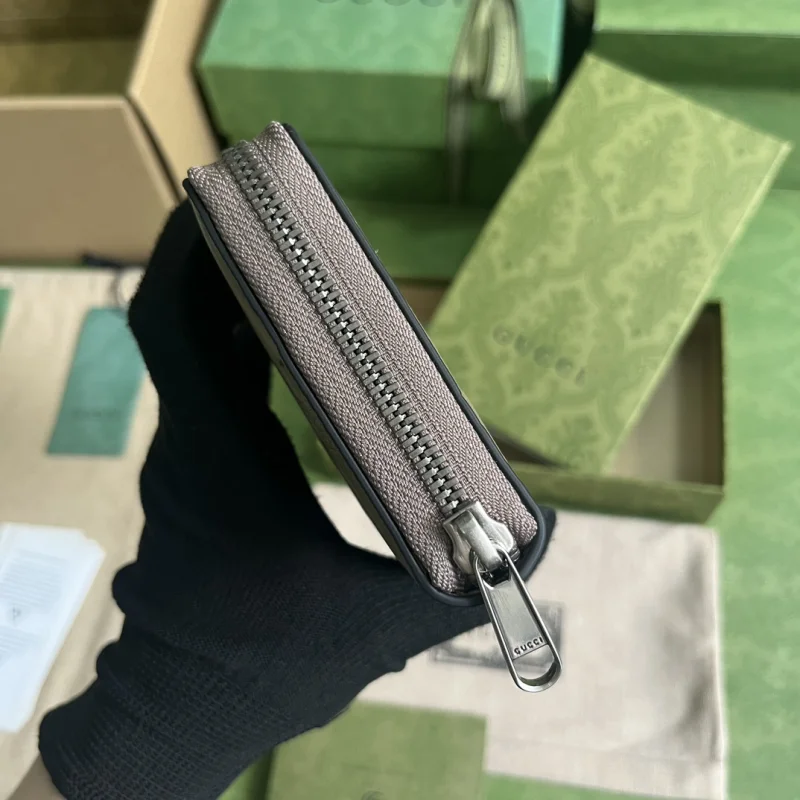 2023グッチ財布コピー スーパーグレー ジップアラウンドウォレット739484