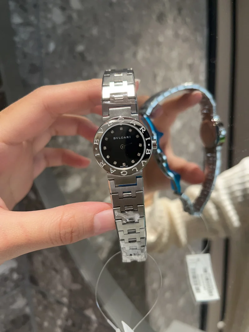 ブルガリ時計スーパーコピーN級品 ブラック シルバー 100320-1