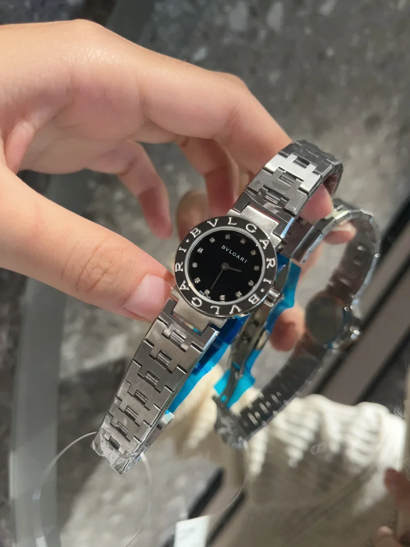 ブルガリ時計スーパーコピーN級品 ブラック シルバー 100320-1