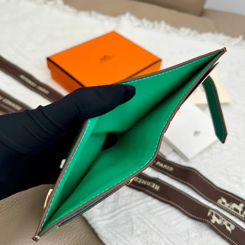 新品エルメス短財布コピー ゴールドバックル ライチ柄 5120