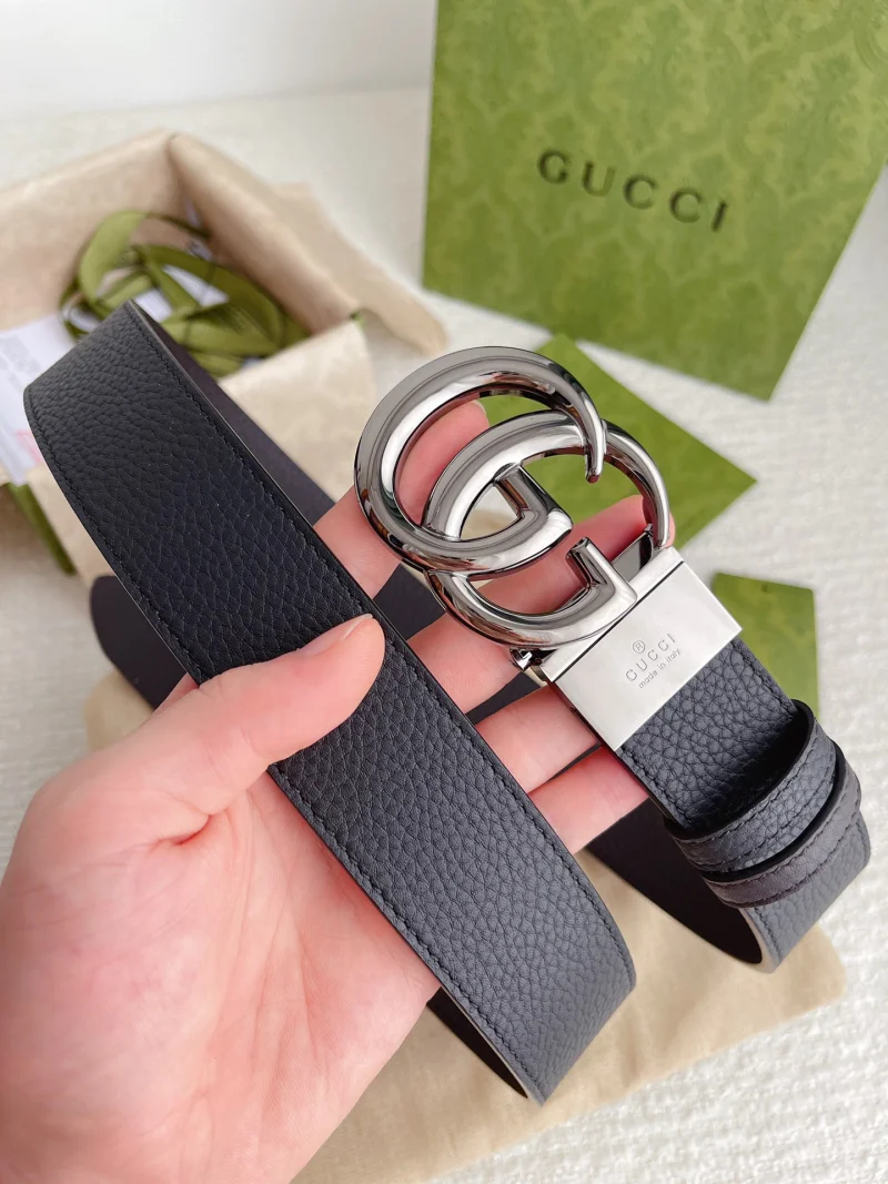 ブランドグッチスーパーコピー 両面レザーベルト G136525