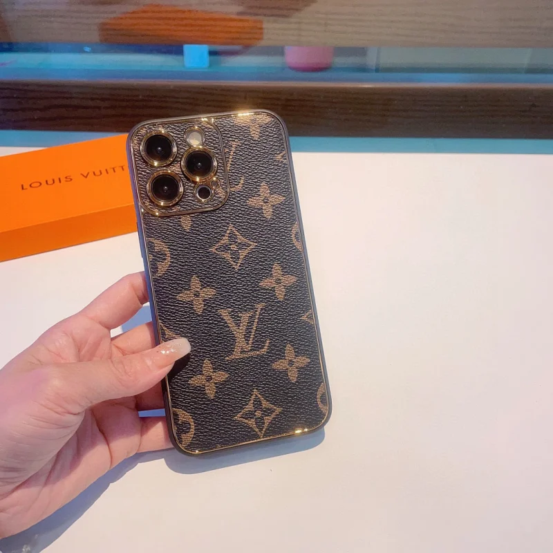 ブランドコピールイ・ヴィトンのクラシックな電気メッキ老眼用電話ケース Lv40056