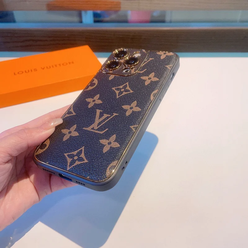 ブランドコピールイ・ヴィトンのクラシックな電気メッキ老眼用電話ケース Lv40056