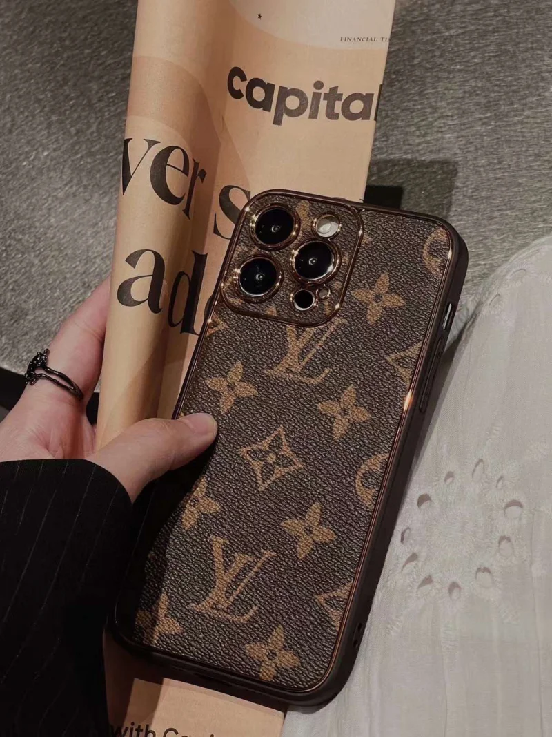 ブランドコピールイ・ヴィトンのクラシックな電気メッキ老眼用電話ケース Lv40056